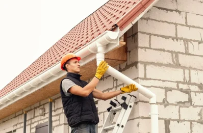 Pose et remplacement de gouttières à Damazan